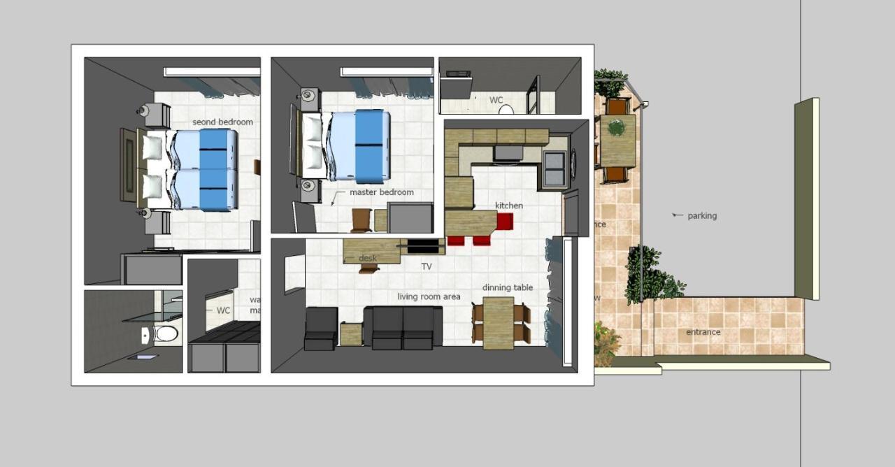 Dennis Stylish Apartment Kato Daratso Esterno foto
